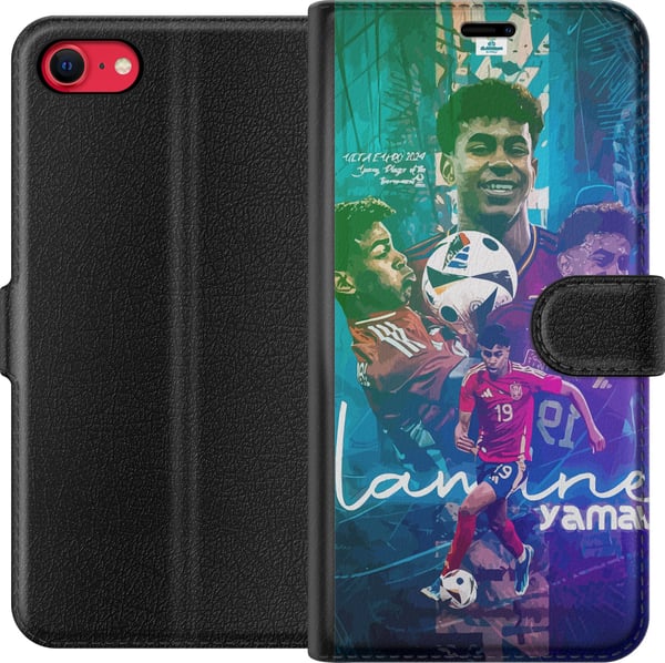 Kompatibelt Plånboksfodral till Apple iPhone 8 Lamine Yamal FCB