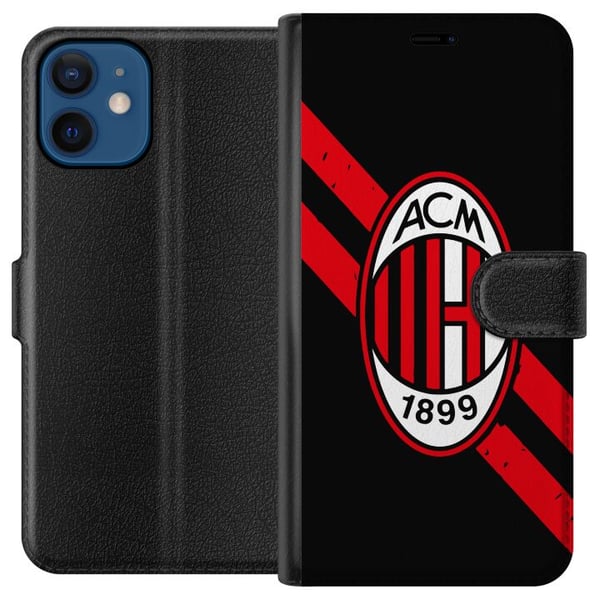 Kompatibelt Lommeboketui til Apple iPhone 12 AC Milan