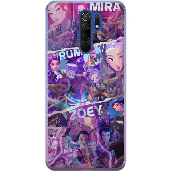 Kompatibel Mobilcover til Xiaomi Redmi 9 Valorant piger plakat Mira Rumi Zoey Riot Games anime gaming agenter neonstil karakter fanart kunst