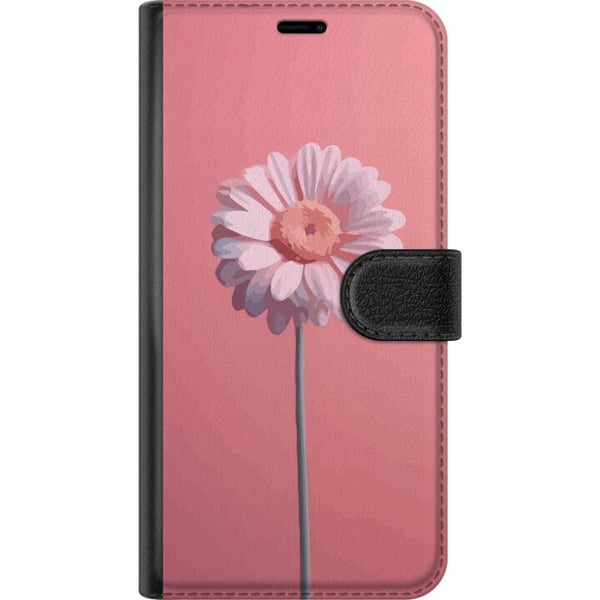 Kompatibelt Lommeboketui til Samsung Galaxy S10 Lite Enkel rosa blomst på lys bakgrunn elegant minimalistisk design perfekt for en stilren look