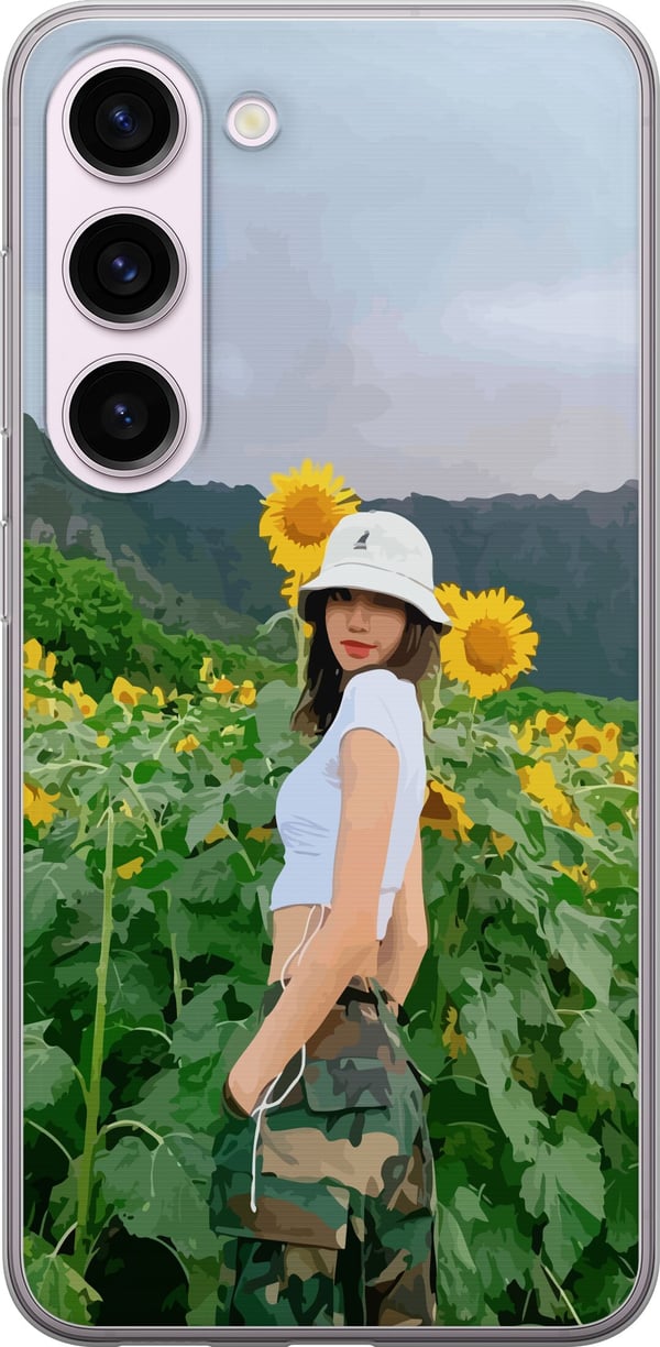 Kompatibel Mobilcover til Samsung Galaxy S23 Lisa BLACKPINK solsikke K-pop-idol
