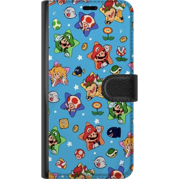 Kompatibelt Plånboksfodral till Samsung Galaxy A32 5G Nintendo Mario Switch Game Character
