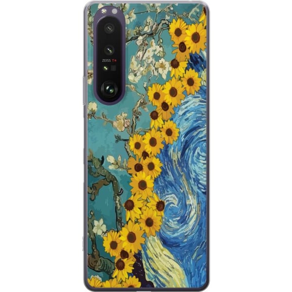 Kompatibel Mobilcover til Sony Xperia 1 III Van Gogh plakat solsikke Stjernenat kunst blomster maleri kunstnerisk retro kunst impressionisme design