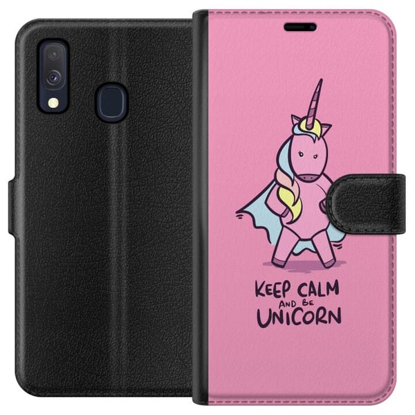 Kompatibel Tegnebogsetui til Samsung Galaxy A40 Hold Ro Enhjørning