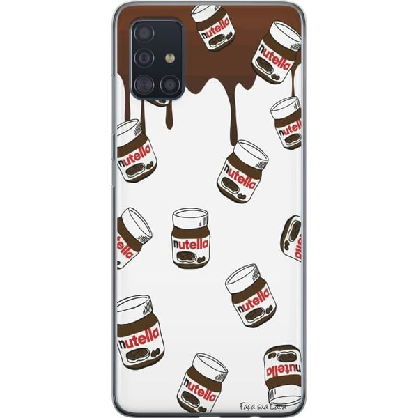 Yhteensopiva Puhelinkuori Samsung Galaxy A51 Nutella Kawaii Jälkiruoka Söpö Makea