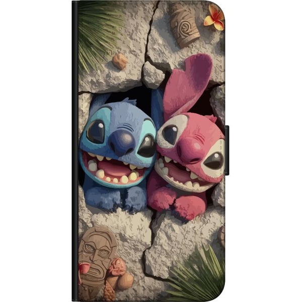 Kompatibel Tegnebogsetui til Samsung Galaxy A03s Stitch Angel Lilo & Stitch Motiv Disney Kärlek Seriefigur
