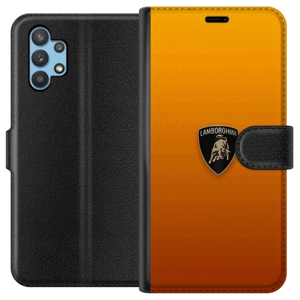 Kompatibelt Plånboksfodral till Samsung Galaxy A32 5G Lamborghini Kompatibelt Plånboksfodral till Samsung Galaxy A32 5G Lamborghini
