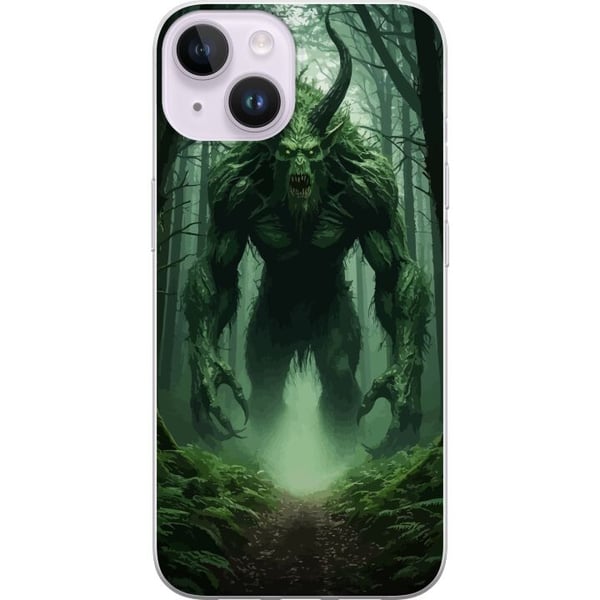 Kompatibel Mobilcover til Apple iPhone 14 Skov Monster Fantasi Væsen Mørk