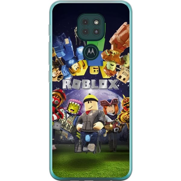 Kompatibel Mobilcover til Motorola Moto G9 Play Roblox Verden - Gaming Eventyr for Børn og Unge