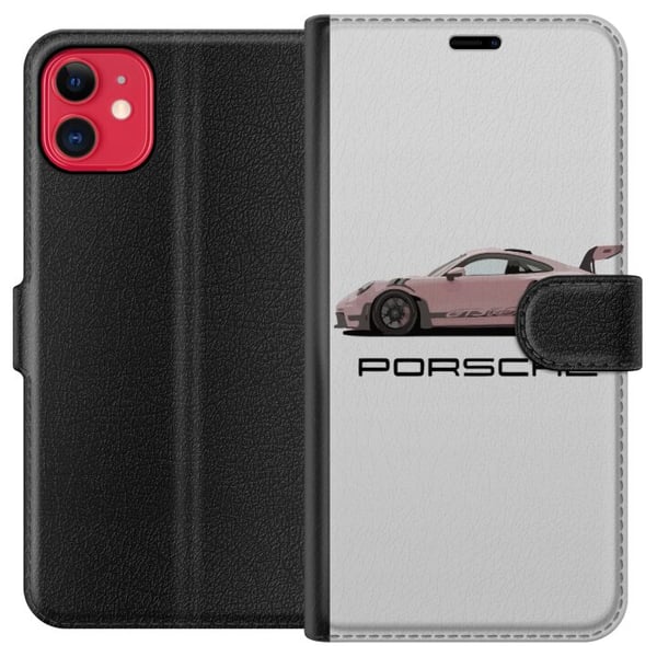 Kompatibelt Plånboksfodral till Apple iPhone 11 Porsche 911 Pink Kompatibelt Plånboksfodral till Apple iPhone 11 Porsche 911 Pink