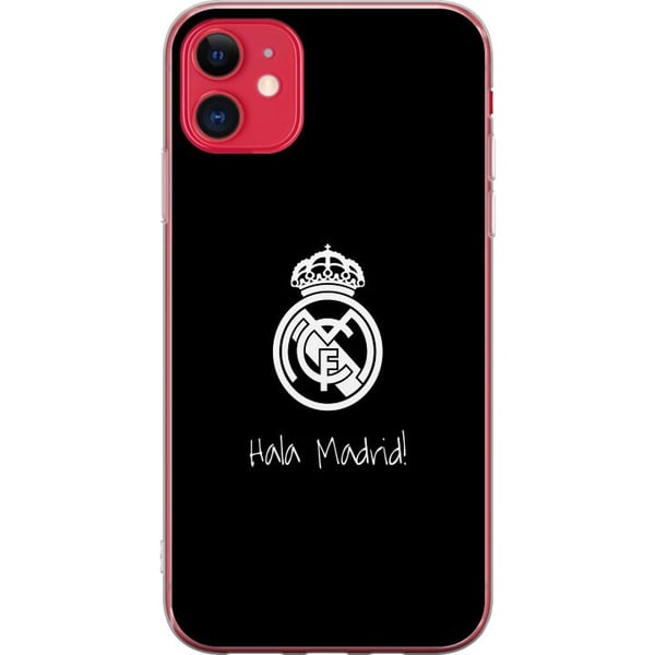 Kompatibelt Mobilskal till Apple iPhone 11 Real Madrid Emblem Fotboll Stolthet Vit Guld Klubbmärke
