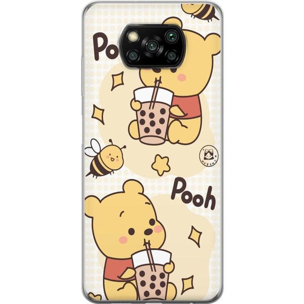 Kompatibelt Mobilskal till Xiaomi Poco X3 NFC Nalle Pooh Style – klassiskt björnmotiv i ny tolkning