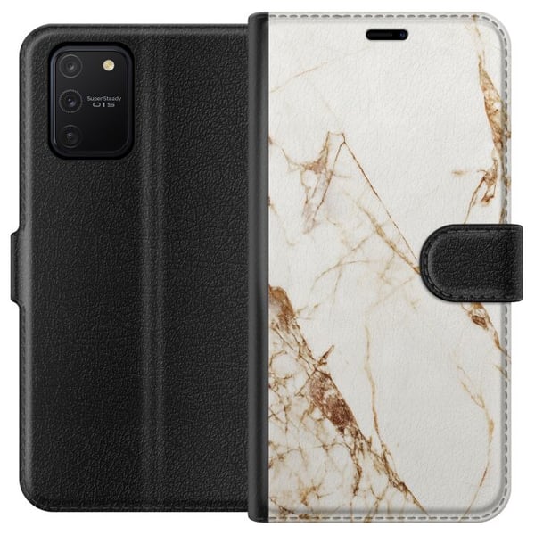 Kompatibelt Lommeboketui til Samsung Galaxy S10 Lite Hvit marmor Kompatibelt Lommeboketui til Samsung Galaxy S10 Lite Hvit marmor