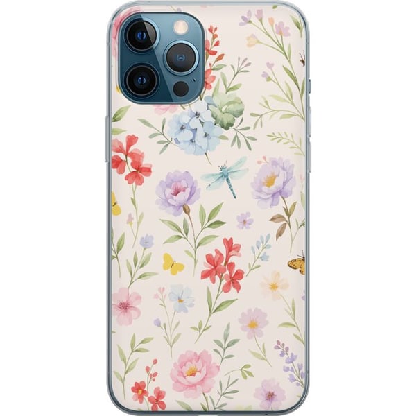 Yhteensopiva Puhelinkuori Apple iPhone 12 Pro Max Kukat