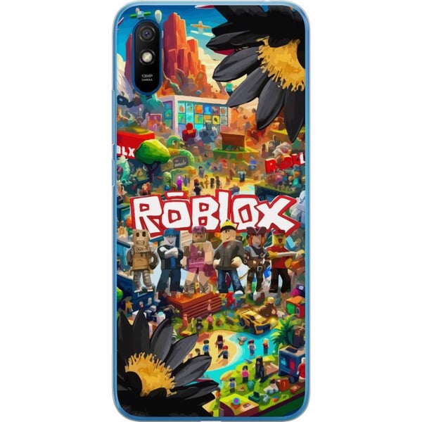 Kompatibel Mobilcover til Xiaomi Redmi 9A Roblox-spilverden med populære karakterer, farverige omgivelser og eventyr – perfekt til børn og unge, der
