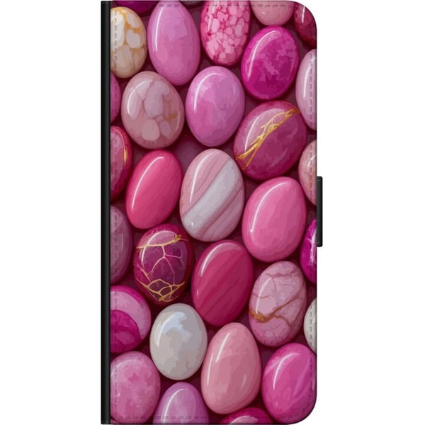 Kompatibelt Plånboksfodral till Samsung Galaxy A20s Rosa marmor stenar lyxigt pastellmönster med glansig yta perfekt för modern och chic design