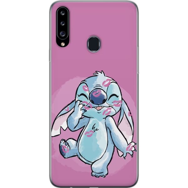 Kompatibelt Mobilskal till Samsung Galaxy A20s Stitch Puss