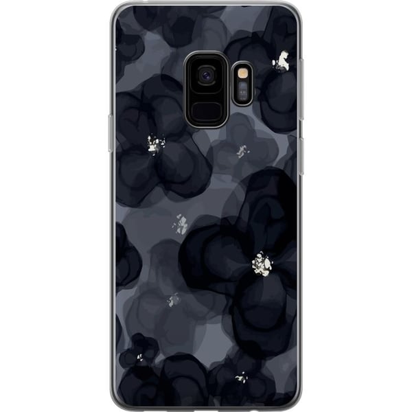 Kompatibelt Mobilskal till Samsung Galaxy S9 Abstrakt mörkt blommönster i svartgrå toner med elegant dramatisk och modern känsla Kompatibelt Mobilskal till Samsung Galaxy S9 Abstrakt mörkt blommönster i svartgrå toner med elegant dramatisk och modern känsla