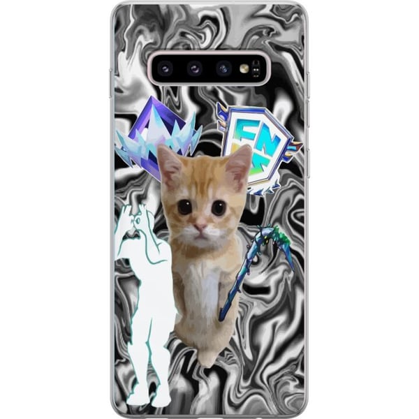 Kompatibelt Mobilskal till Samsung Galaxy S10+ Katt