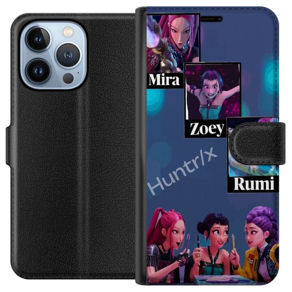 Yhteensopiva Lompakkokotelo Apple iPhone 13 Pro K-pop Mira Zoey Rumi – Värikkäät hahmot futuristisessa kuvituksessa