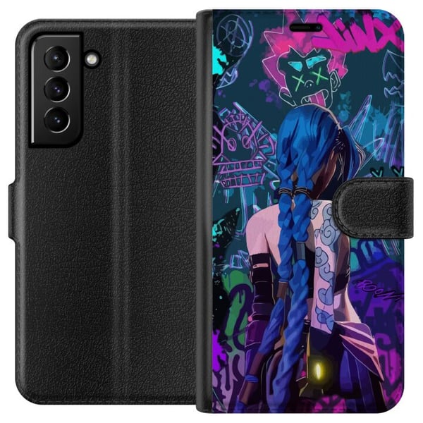 Kompatibelt Lommeboketui til Samsung Galaxy S21+ 5G Mystisk, League of Legends Kompatibelt Lommeboketui til Samsung Galaxy S21+ 5G Mystisk, League of Legends