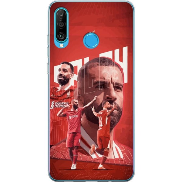 Kompatibelt Mobilskal till Huawei P30 lite Mohamed Salah Liverpool Egypten snabb kreativ ytter och Premier League-ikon som står för mål magi och eleg