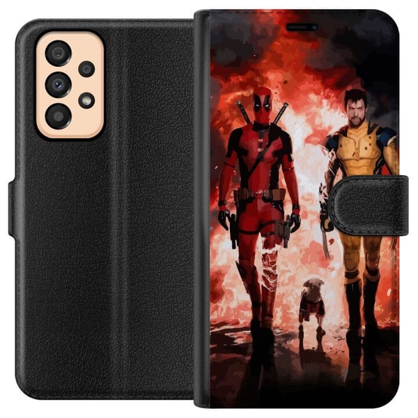 Yhteensopiva Lompakkokotelo Samsung Galaxy A33 5G Wolverine Deadpool