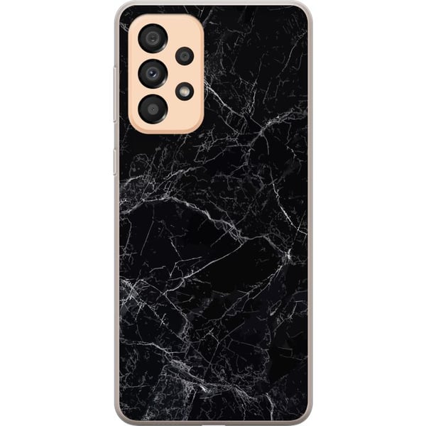 Yhteensopiva Puhelinkuori Samsung Galaxy A33 5G Marmori Musta