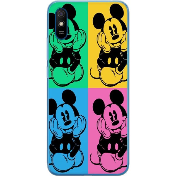 Kompatibel Mobilcover til Xiaomi Redmi 9A Disney Mickey Mouse plakat popkunst farverig tegnefilm retroserie Andy Warhol-stil klassisk figurkunst