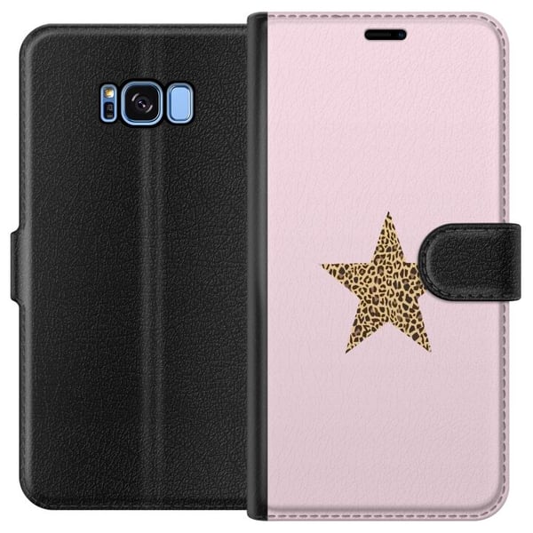 Kompatibelt Plånboksfodral till Samsung Galaxy S8 Leopard stjärna Kompatibelt Plånboksfodral till Samsung Galaxy S8 Leopard stjärna