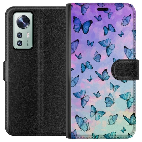 Yhteensopiva Lompakkokotelo Xiaomi 12 Perhoset