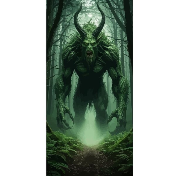 Yhteensopiva Lompakkokotelo Apple iPhone 13 Pro Metsä Hirviö Fantasia Olento Tumma
