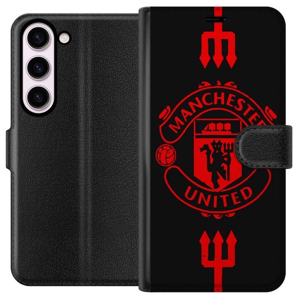 Kompatibel Tegnebogsetui til Samsung Galaxy S23 ManchesterUnited Kompatibel Tegnebogsetui til Samsung Galaxy S23 ManchesterUnited