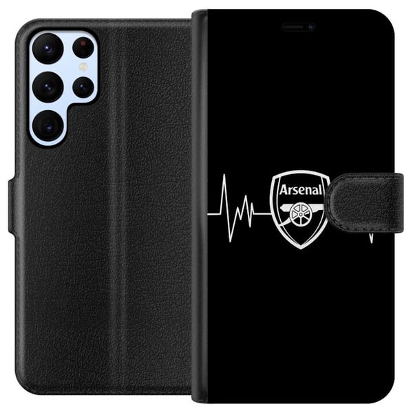 Yhteensopiva Lompakkokotelo Samsung Galaxy S22 Ultra 5G Arsenal