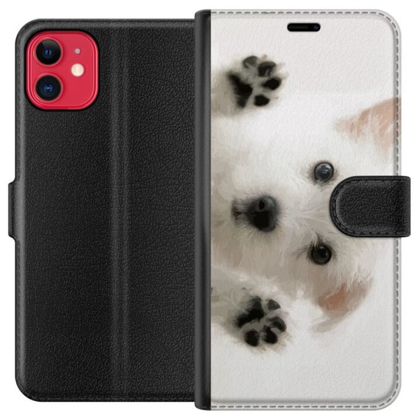 Kompatibelt Plånboksfodral till Apple iPhone 11 Hund Kompatibelt Plånboksfodral till Apple iPhone 11 Hund