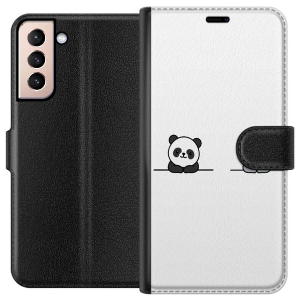 Kompatibelt Lommeboketui til Samsung Galaxy S21 Panda Koala