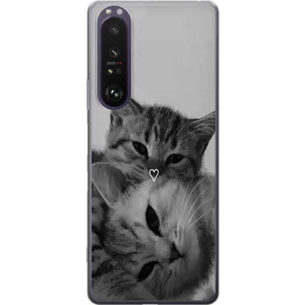 Kompatibel Mobilcover til Sony Xperia 1 III Kat Hjerte