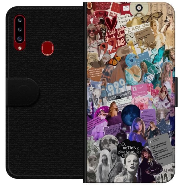 Kompatibelt Plånboksfodral till Samsung Galaxy A20s Taylor Swift