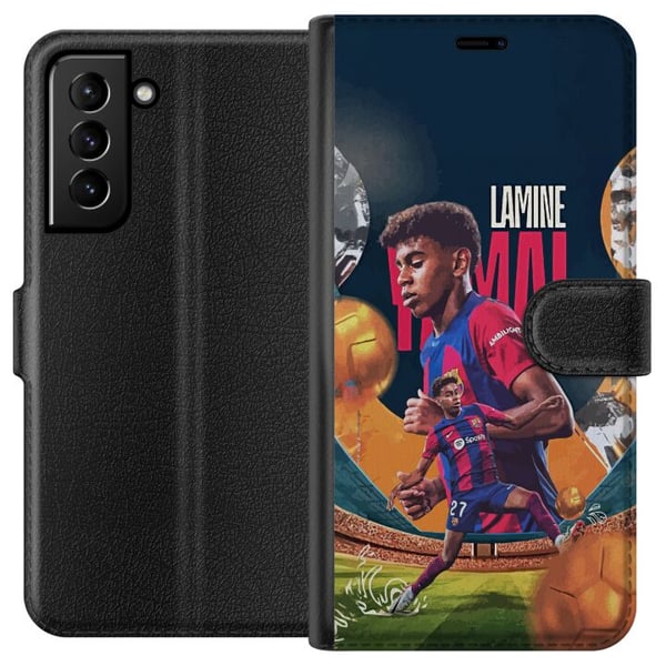 Kompatibelt Lommeboketui til Samsung Galaxy S21+ 5G Lamine Yamal Kompatibelt Lommeboketui til Samsung Galaxy S21+ 5G Lamine Yamal