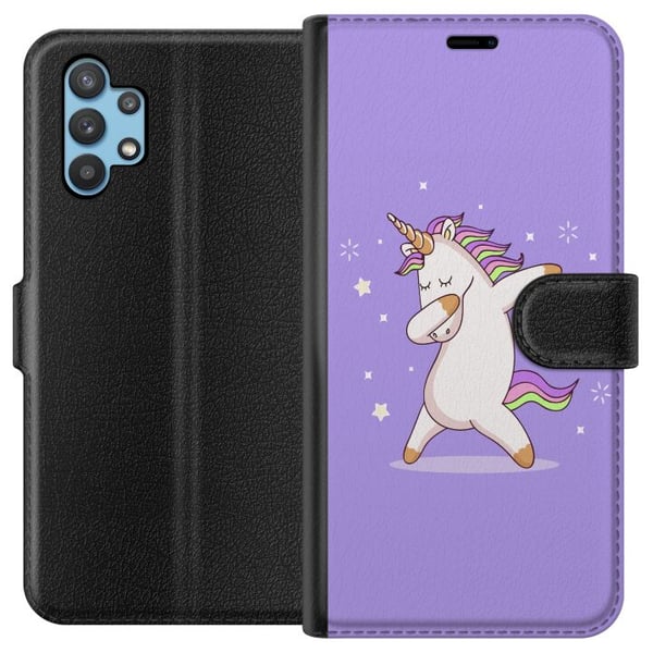 Kompatibelt Plånboksfodral till Samsung Galaxy A32 5G Unicorn Dab Kompatibelt Plånboksfodral till Samsung Galaxy A32 5G Unicorn Dab