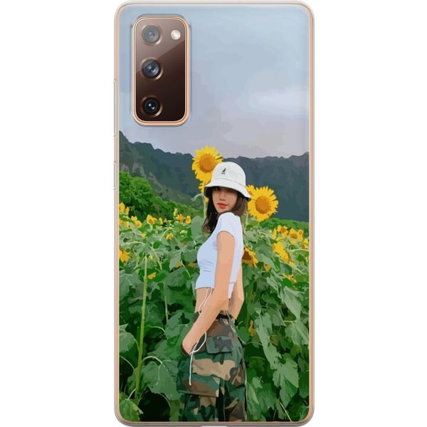 Kompatibelt Mobilskal till Samsung Galaxy S20 FE Lisa Blackpink Sunflower Kpop Idol
