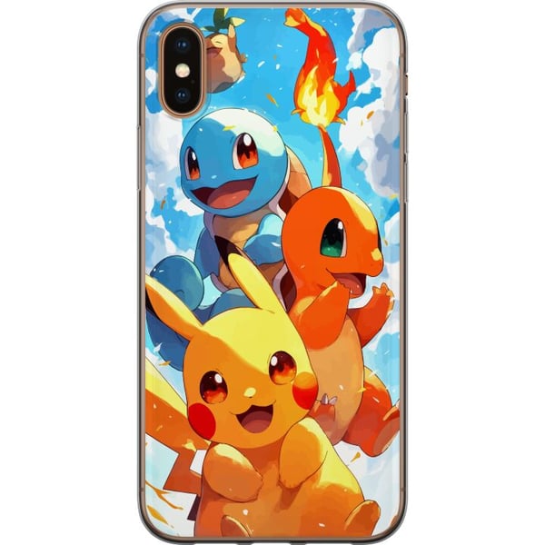 Kompatibelt Mobilskal till Apple iPhone XS Pocket Creatures – inspirerat av Pokémon utan att nämna namnet Kompatibelt Mobilskal till Apple iPhone XS Pocket Creatures – inspirerat av Pokémon utan att nämna namnet