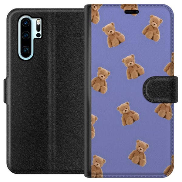 Kompatibel Tegnebogsetui til Huawei P30 Pro Flyvende bjørne