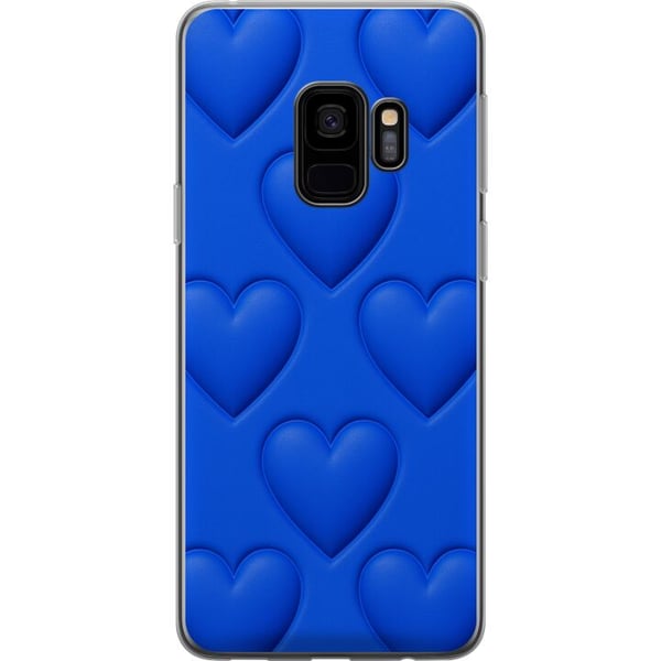 Kompatibel Mobilcover til Samsung Galaxy S9 Blå Hjerter