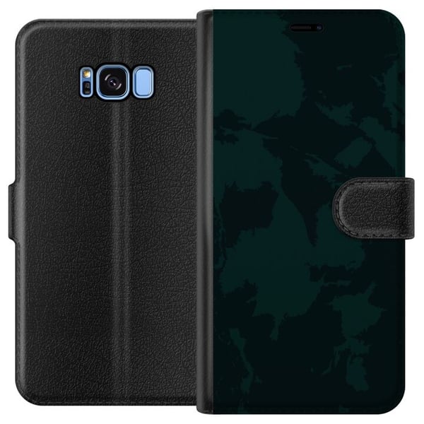 Kompatibelt Plånboksfodral till Samsung Galaxy S8 Grönt. Kompatibelt Plånboksfodral till Samsung Galaxy S8 Grönt.