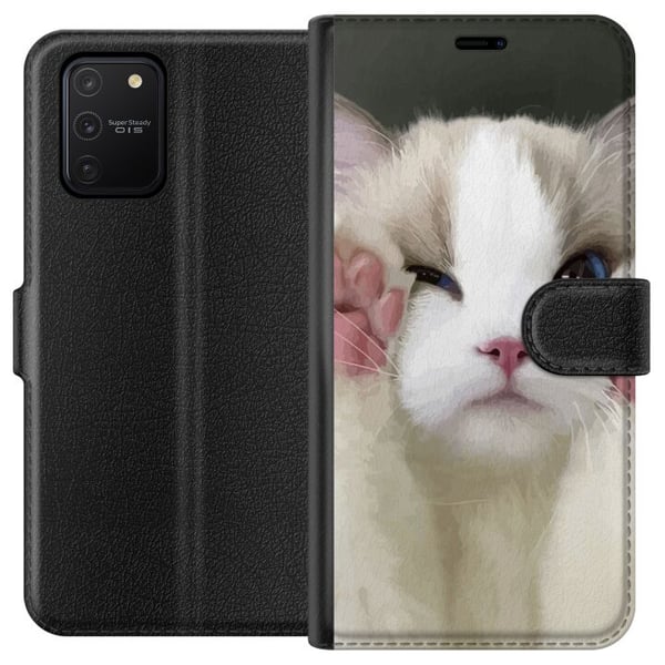 Kompatibelt Lommeboketui til Samsung Galaxy S10 Lite Katt Kompatibelt Lommeboketui til Samsung Galaxy S10 Lite Katt