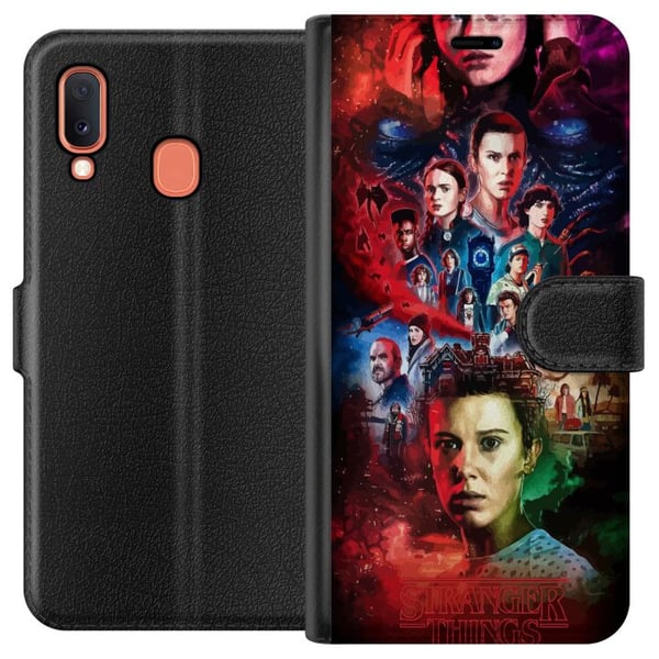 Kompatibelt Plånboksfodral till Samsung Galaxy A20e Stranger Things