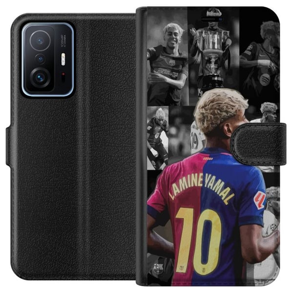 Yhteensopiva Lompakkokotelo Xiaomi 11T FCB Yamal Barcelona tulevaisuuden jalkapallotähti