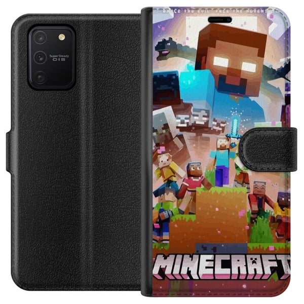 Kompatibelt Lommeboketui til Samsung Galaxy S10 Lite Minecraft Kompatibelt Lommeboketui til Samsung Galaxy S10 Lite Minecraft