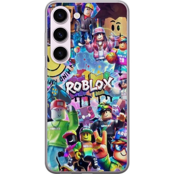 Kompatibel Mobilcover til Samsung Galaxy S23 Stor og farverig Roblox-verden fyldt med karakterer, bevægelse og energi, legende gaming-illustration pe Kompatibel Mobilcover til Samsung Galaxy S23 Stor og farverig Roblox-verden fyldt med karakterer, bevægelse og energi, legende gaming-illustration pe